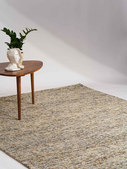 RUGSOTIC CARPETS HAND TUFTED WOOL ECO-FRIENDLY AREA RUGS  - 5'x8', Rectangle Shape, Light Green, Solid Plain Design, High Pile  Handmade Anti Skid Area Rugs for Living Room, Bed Room (KWC111)