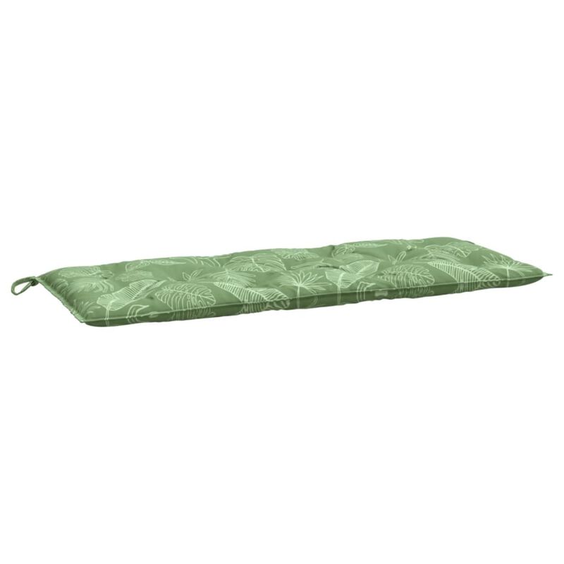 vidaXL Garden Bench Cushions 2pcs Leaf Pattern 47.2"x19.7"x2.8" Fabric