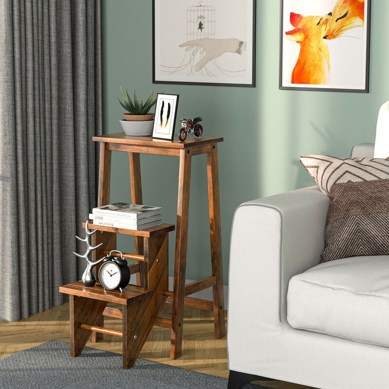 3-Tier Step Stool 3-in-1 Folding Ladder with Bench for Versatile Use