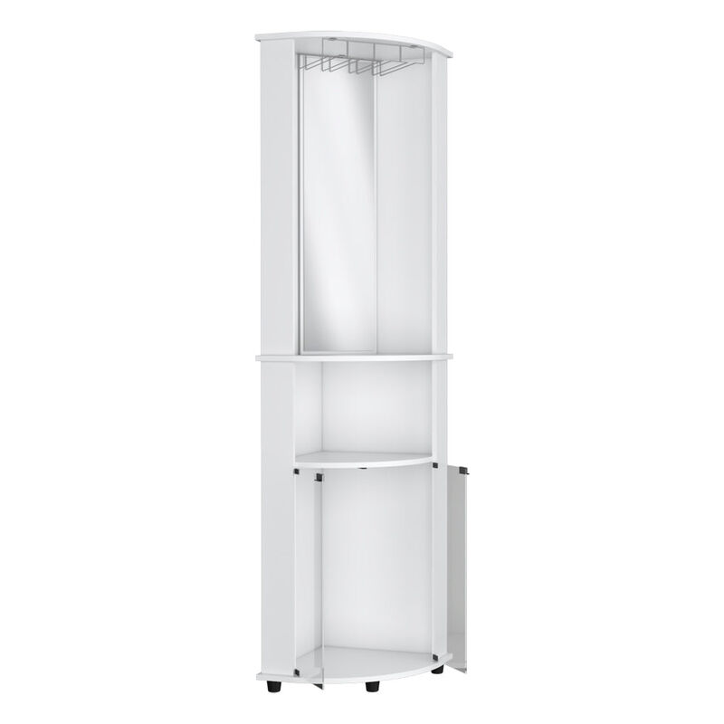 Corner Bar Cabinet Rialto, Living Room, White
