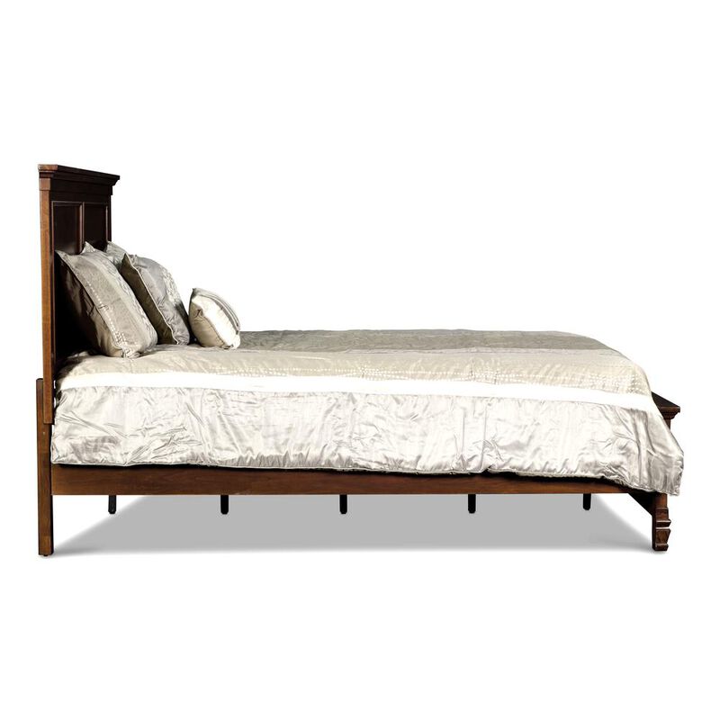 New Classic Furniture Furniture Tamarack Contemporary Solid Wood 4/6 Full Bed in Cherry