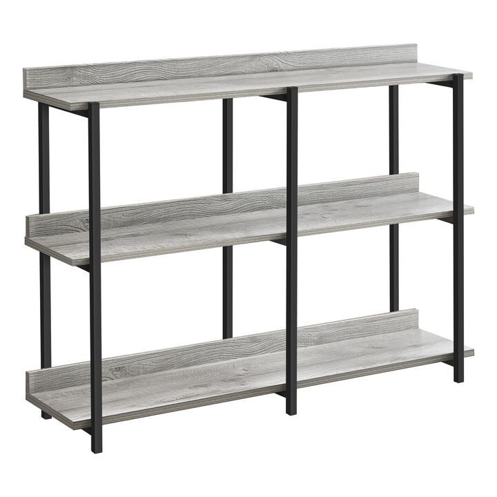 Monarch Specialties I 2217 Accent Table, Console, Entryway, Narrow, Sofa, Living Room, Bedroom, Metal, Laminate, Grey, Black, Contemporary, Modern