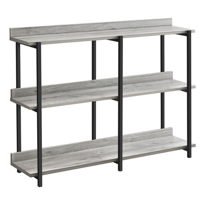 Monarch Specialties I 2217 Accent Table, Console, Entryway, Narrow, Sofa, Living Room, Bedroom, Metal, Laminate, Grey, Black, Contemporary, Modern