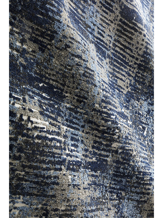 Viera VR09 Dark Blue/Grey 3'10" x 5'7" Rug