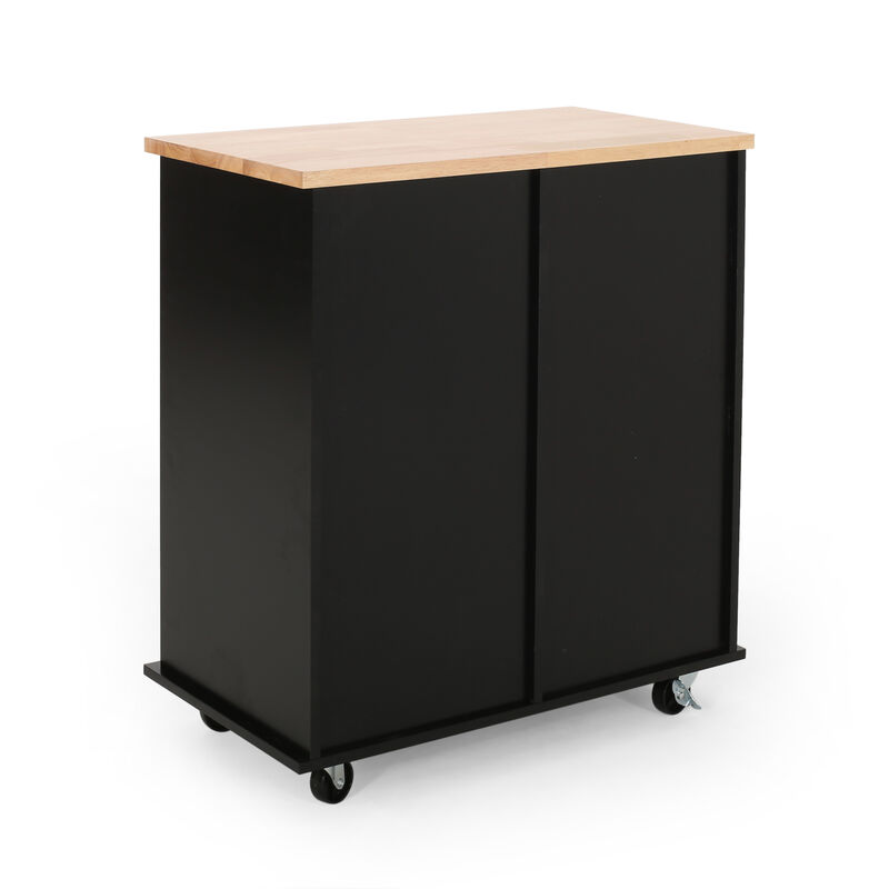 Merax Kitchen Island with 2 Drawers and 1 Door