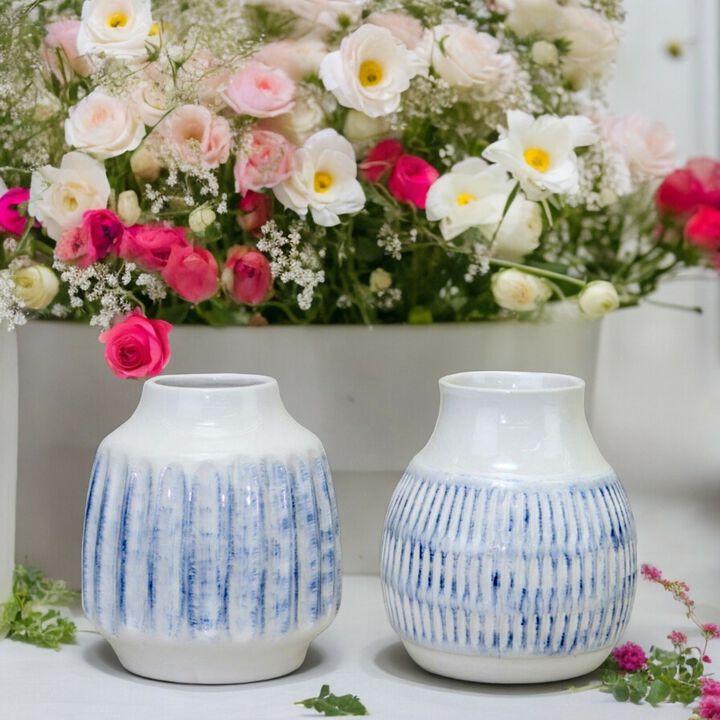 Vase (Set of 2) – Elegant Decorative Vases for Floral Arrangements and Home Decor
