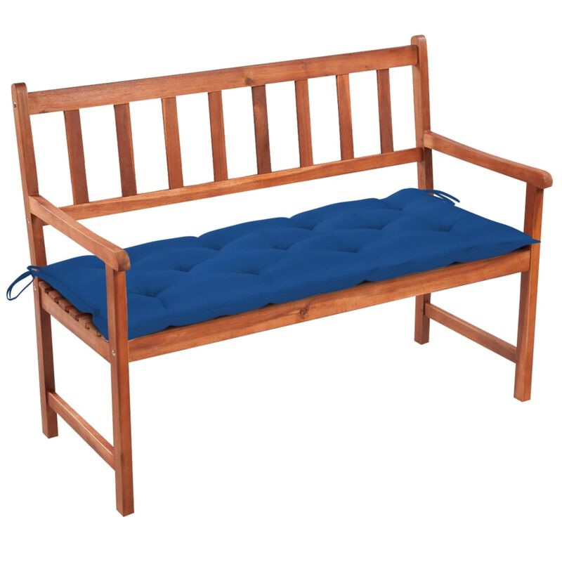 vidaXL Garden Bench with Cushion 47.2'' Solid Acacia Wood