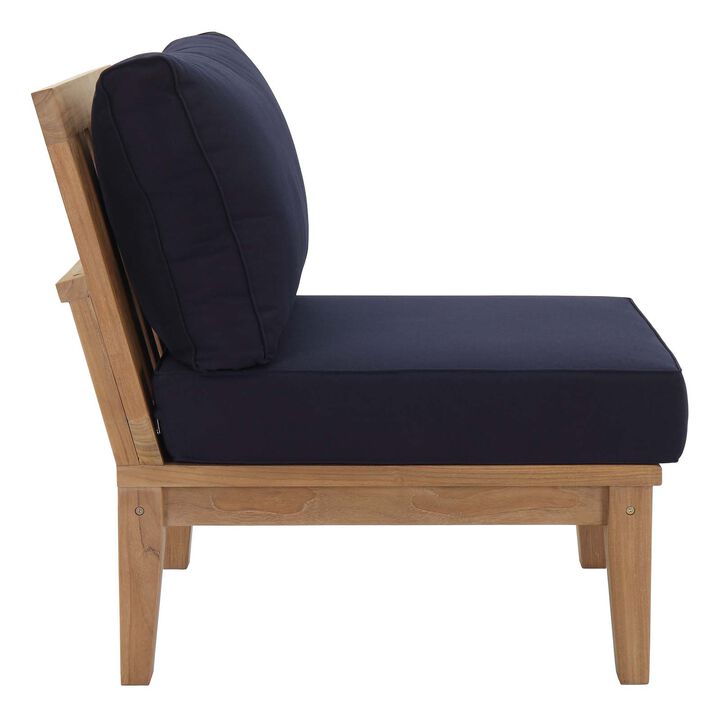 Modway - Marina Armless Outdoor Patio Teak Sofa