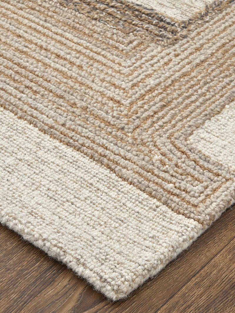 Pollock 8954F 10' x 14' Ivory/Brown/Tan Rug