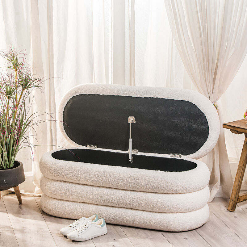 Scandinavian Design Bench with Storage