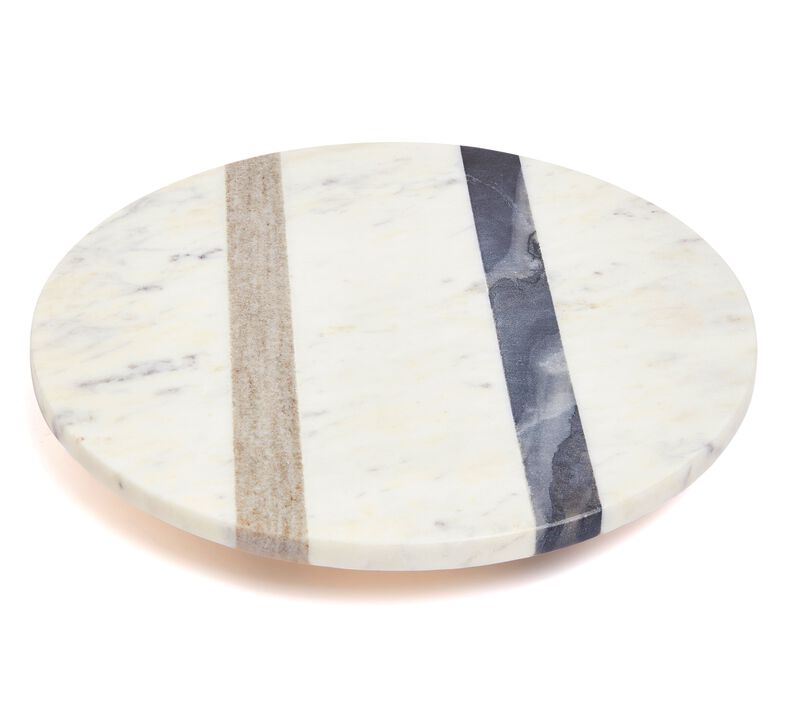 12 inch Single Tier Marble Lazy Susan Turntable