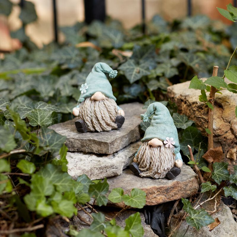 Set of 4 Resin Gnomes – Decorative Garden Statues for Yard, Patio, and Home Decor