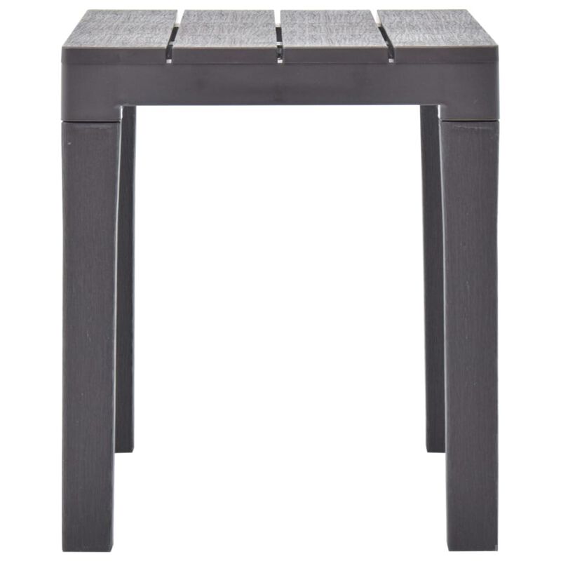 vidaXL Garden Benches 2 pcs Mocca Plastic