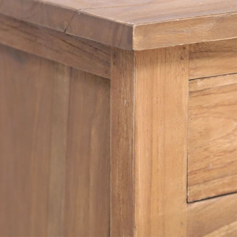 vidaXL Side Cabinet 25.6"x11.8"x29.5" Solid Teak
