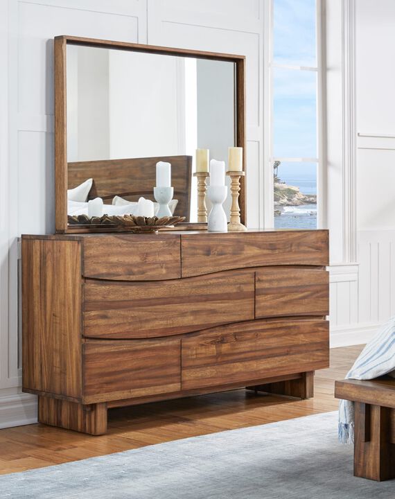 Ocean Six Drawer Solid Wood Dresser