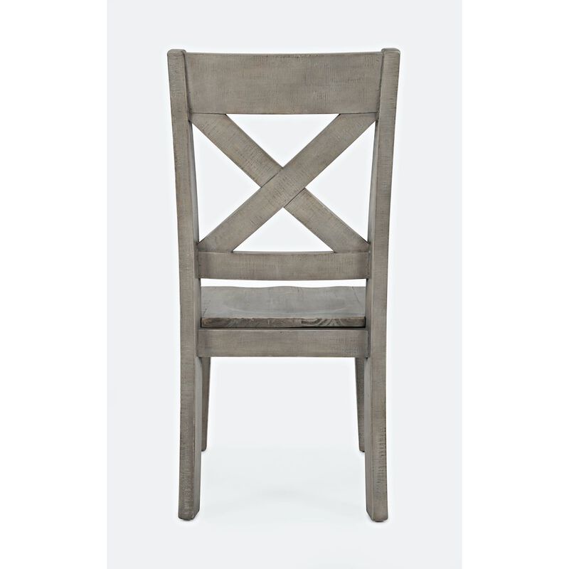 Jofran Outer Banks Reclaimed Pine X-Back Chair (Set of 2)