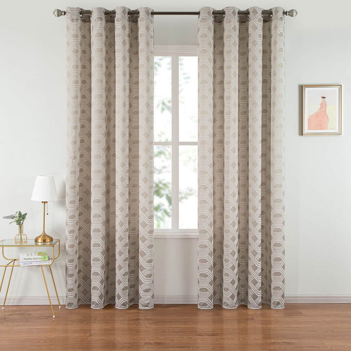 Dolce Mela Semi-Blackout Curtains Panel