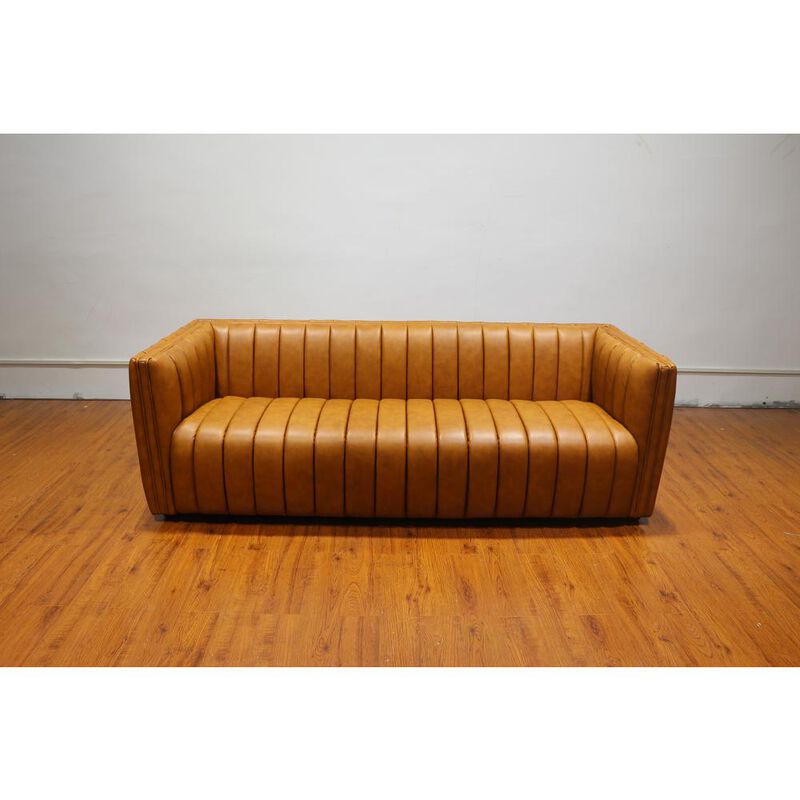 Ashcroft Furniture Co April Mid Century Modern Luxury Tight Back Couch