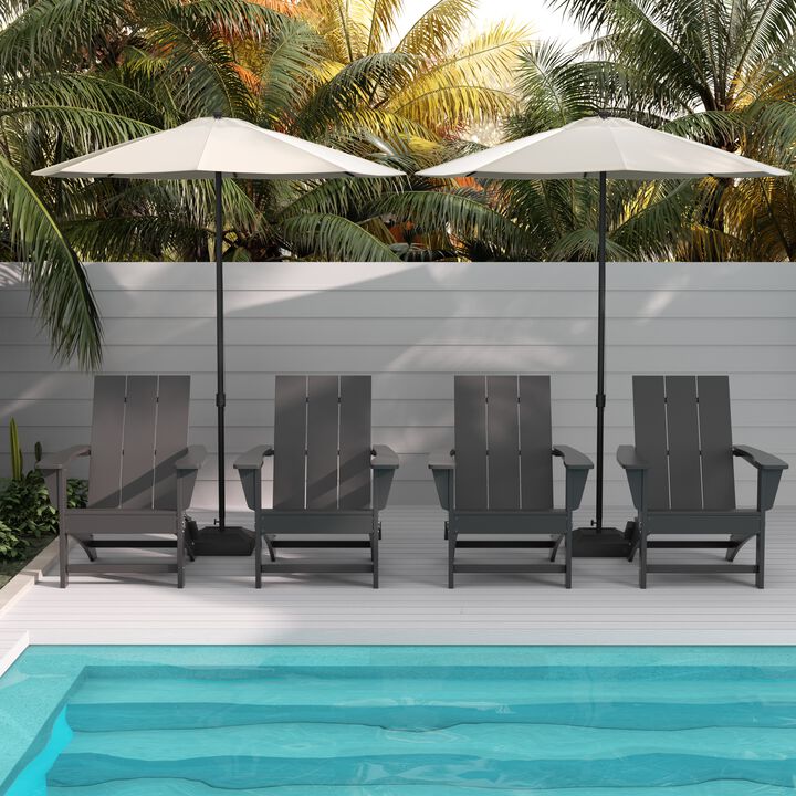 WestinTrends Modern Folding Adirondack Chair (Set of 4)