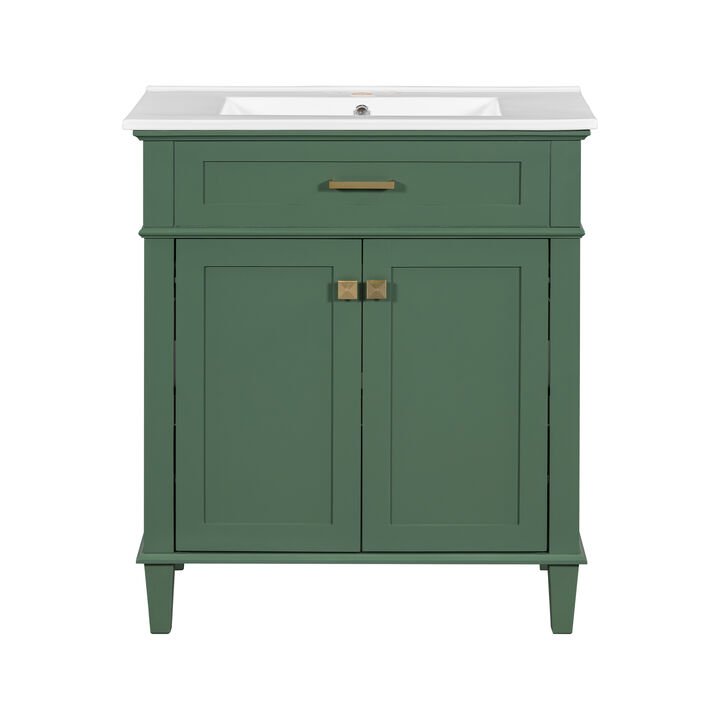 Merax Modern Bathroom Vanity with Ceramic Basin