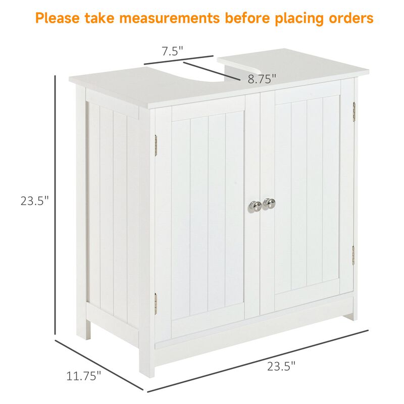 Bathroom Space Saver: White Pedestal Sink Storage Cabinet