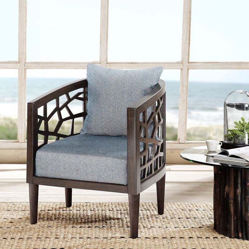 Gracie Mills Jayne Mid-Century Upholstered Seat and Back Accent Chair