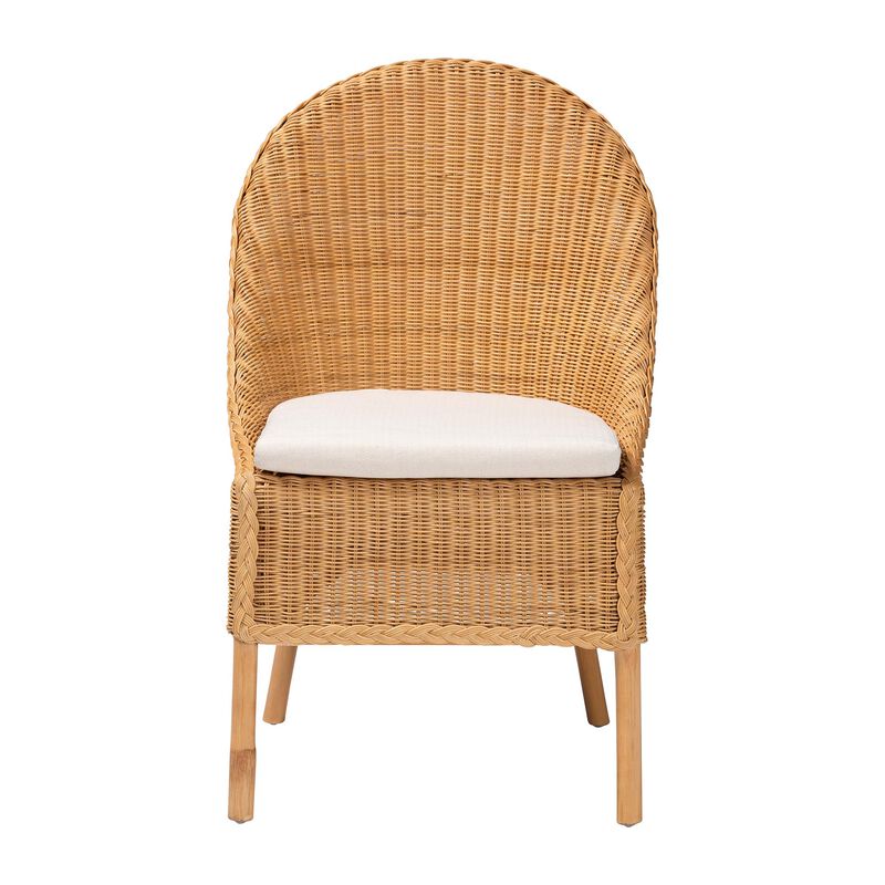 Bali & Pari Camelia Bohemian Light Honey Rattan Dining Chair