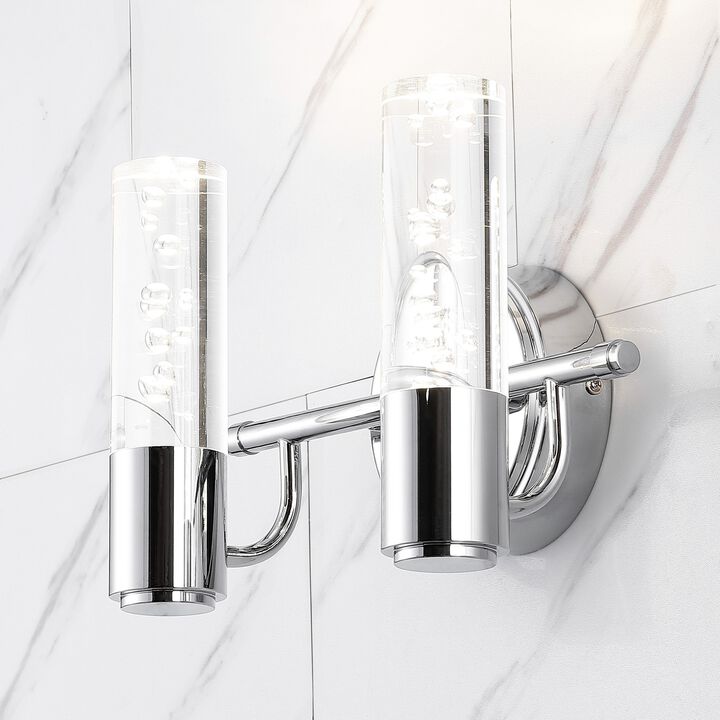 Bolha Minimalist Modern Bubble Acrylic/Iron Integrated LED Vanity Light