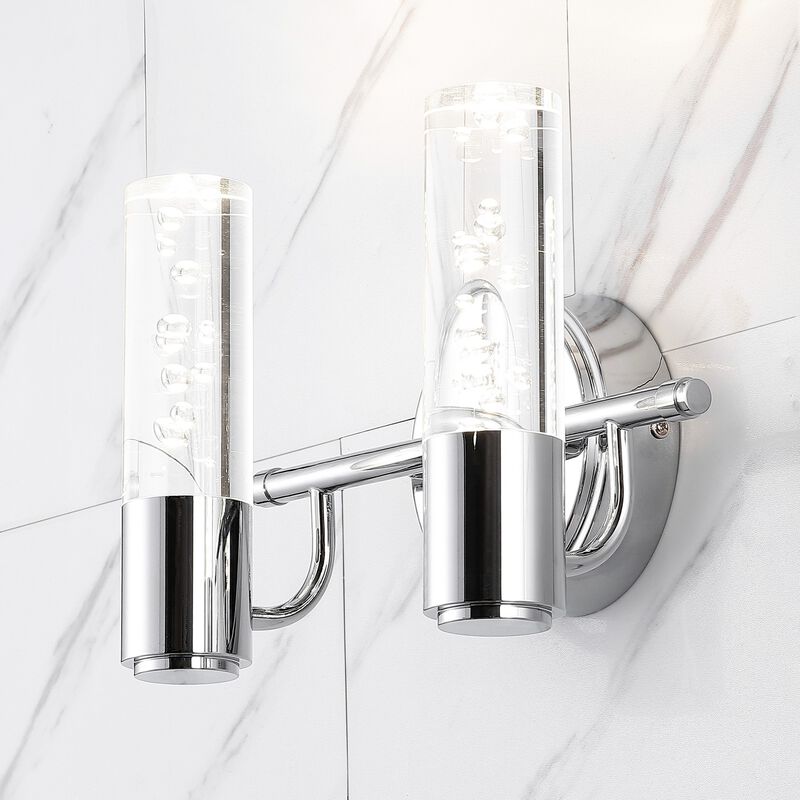 Bolha Minimalist Modern Bubble Acrylic/Iron Integrated LED Vanity Light