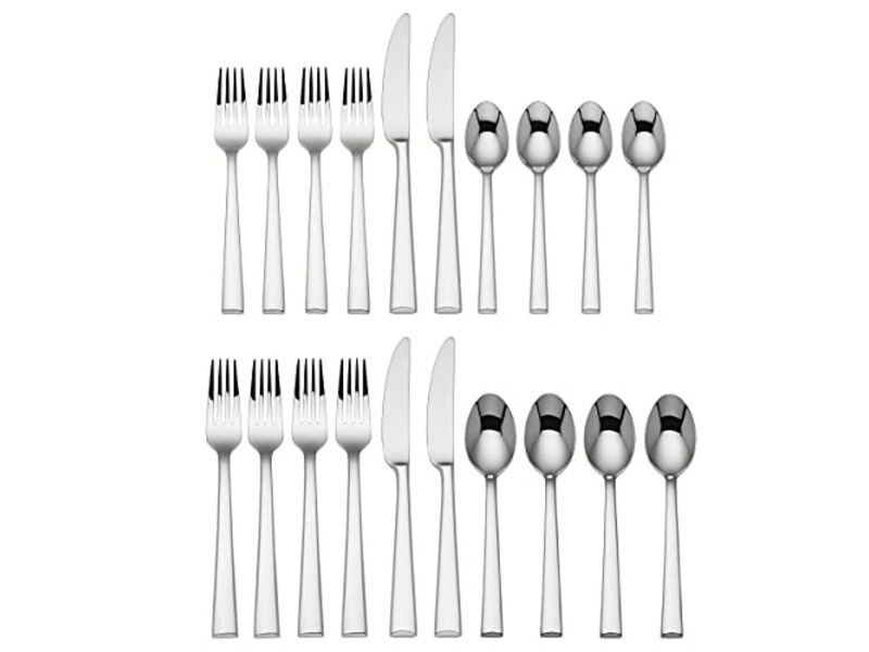 Lenox Continental Dining 20-Piece Flatware Set, Metallic