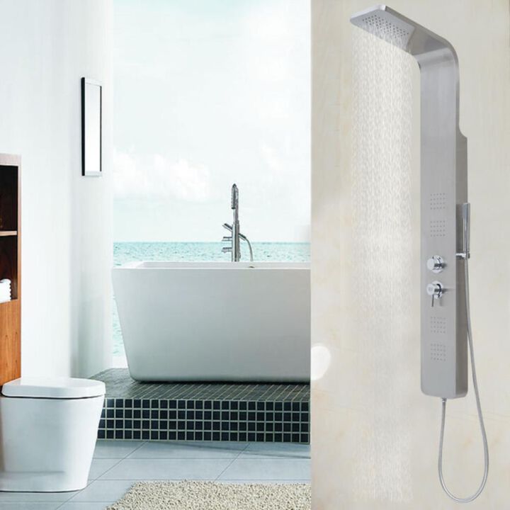 Hivvago 57 Inch Stainless Steel Rainfall Shower Panel