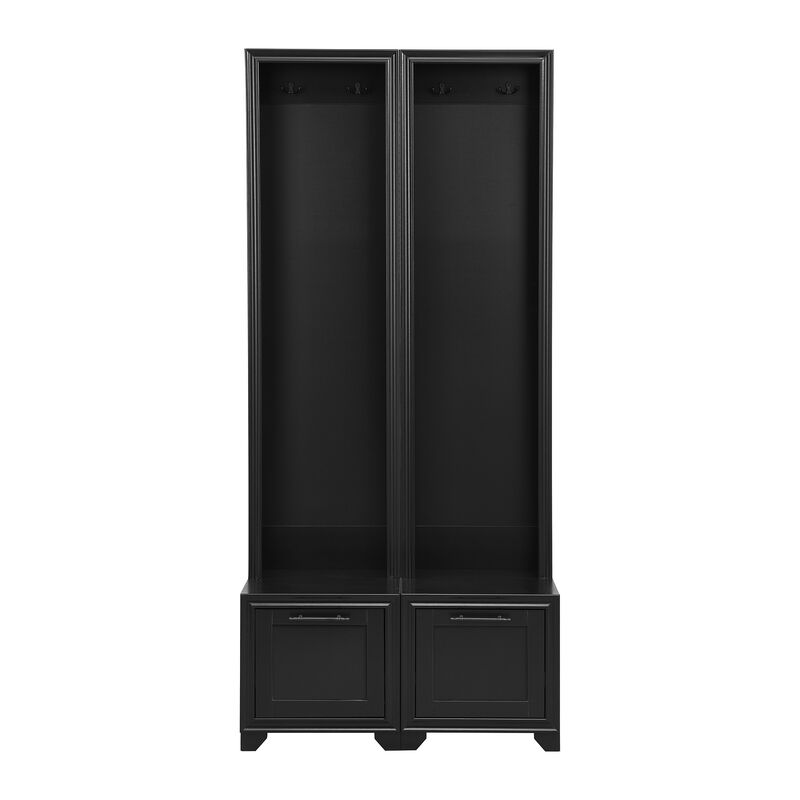 Merax Free Standing Hall Tree Seating Bench with Storage Drawers