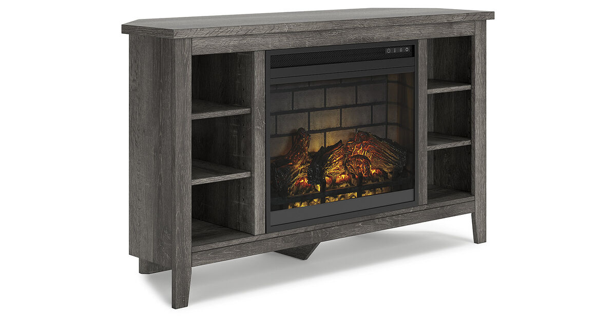 Arlenbry Corner TV Stand with Electric Fireplace