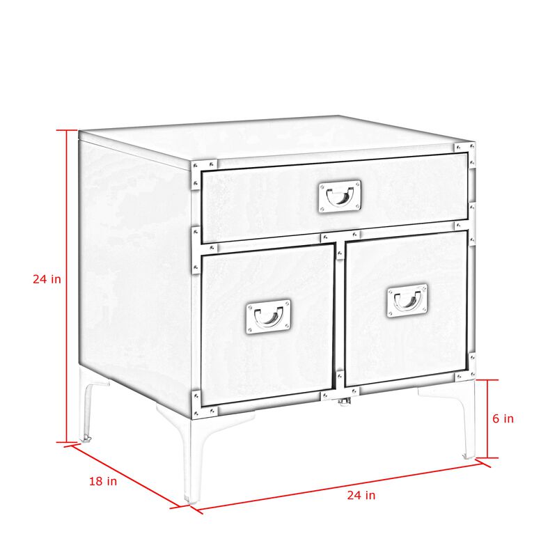 Inspired Home Marisol  Side Table/Accent Table/Nightstand