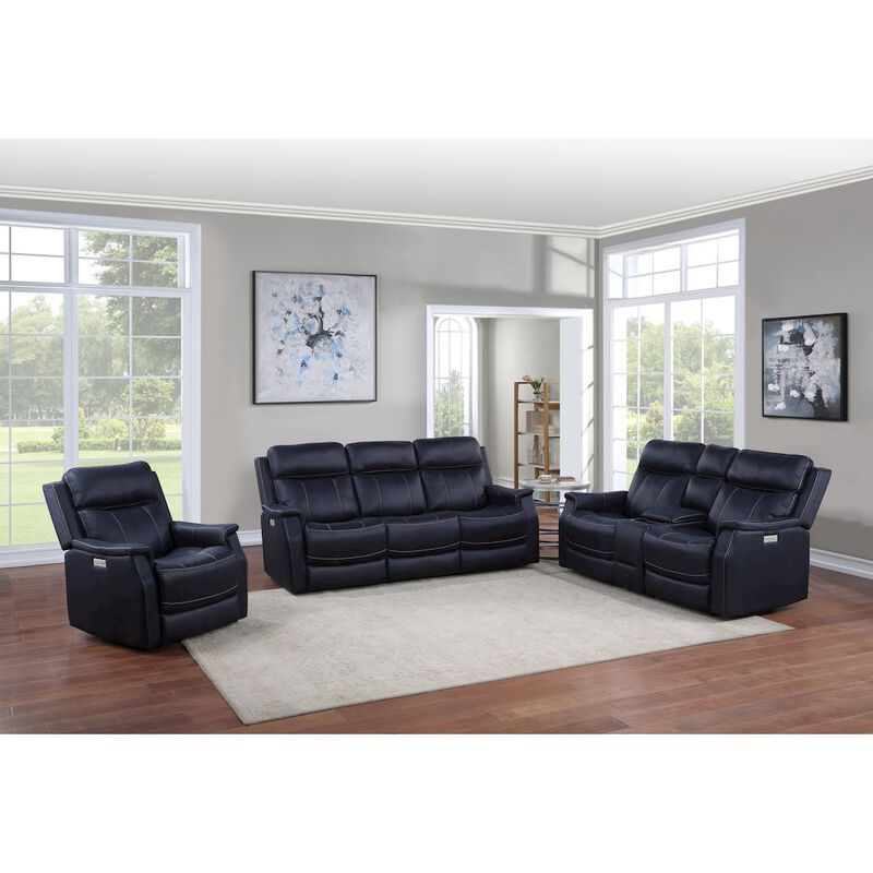 Steve Silver Valencia Dual Power Reclining Sofa - Ocean
