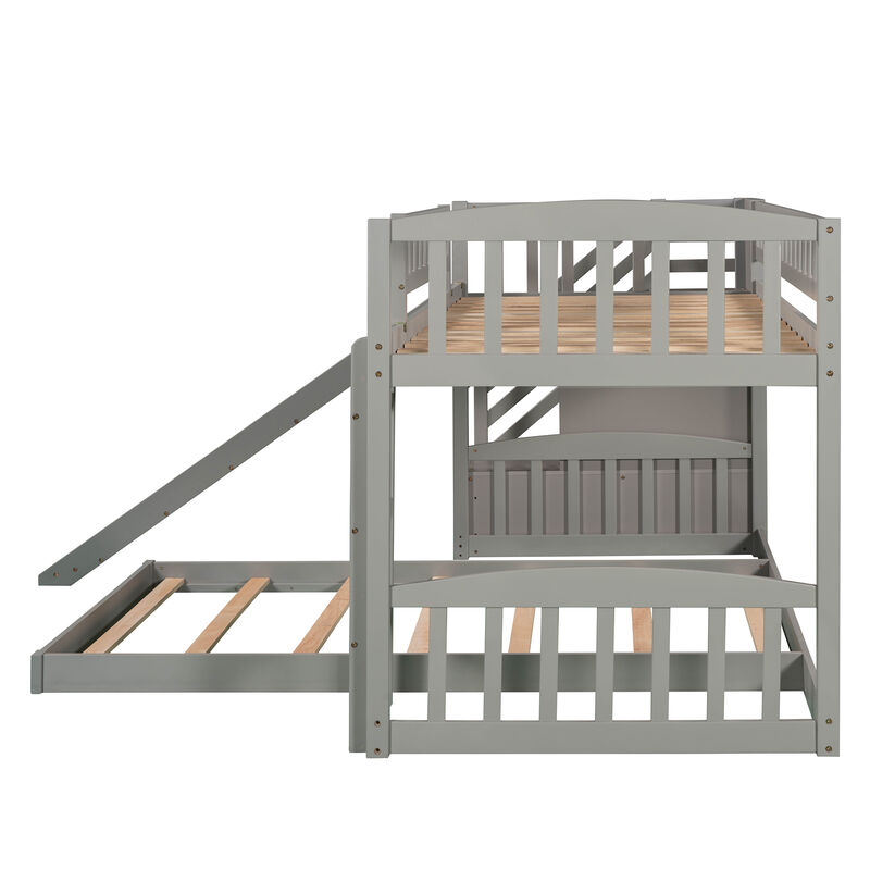 Merax Bunk Bed with Two Drawers and Slide