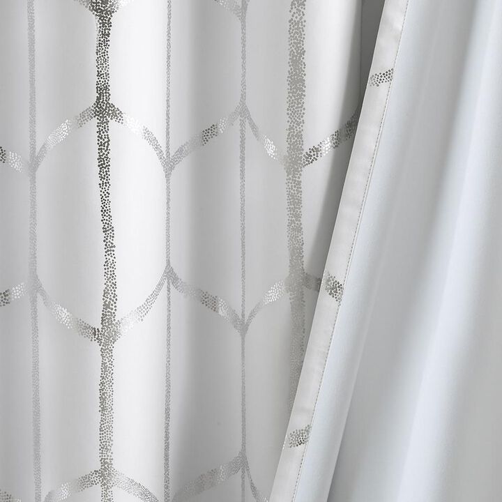 Belen Kox Metallic Print Total Blackout Curtain Panel, Belen Kox