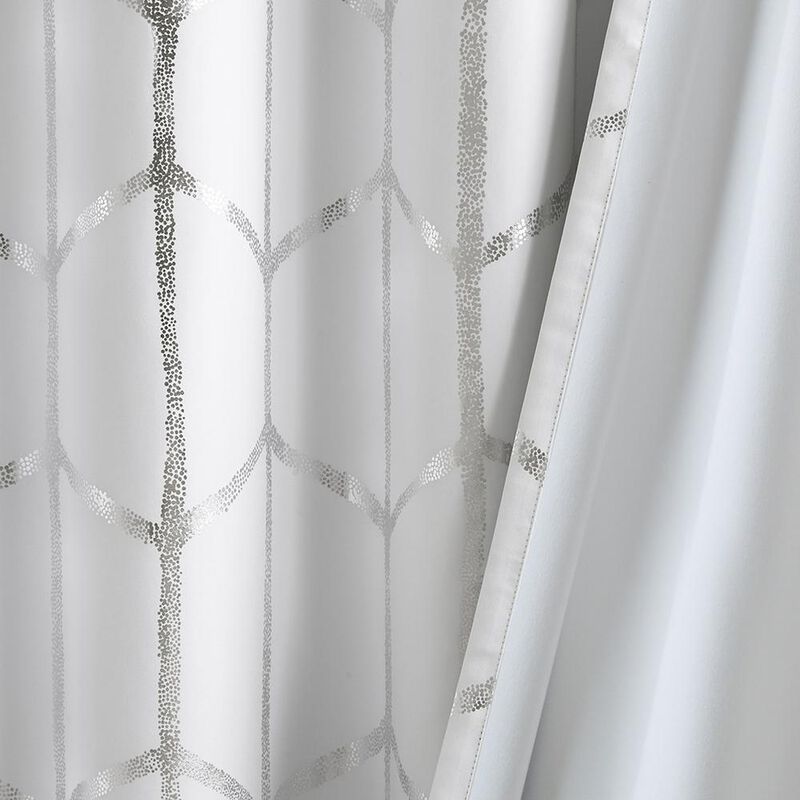 Belen Kox Metallic Print Total Blackout Curtain Panel, Belen Kox