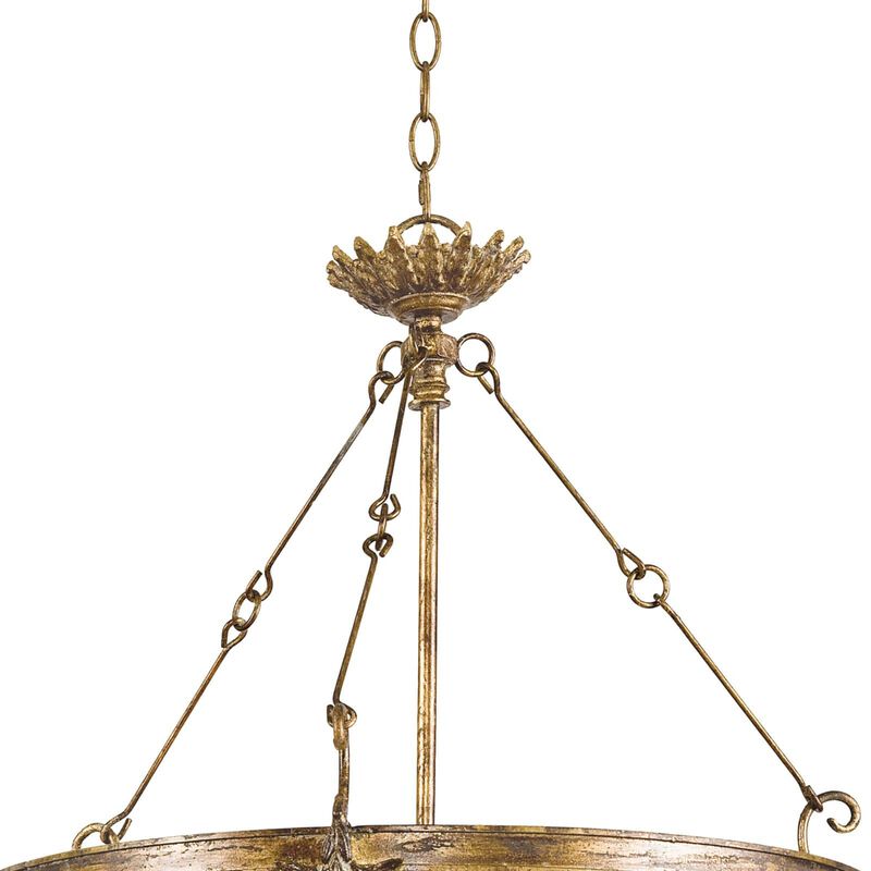 Fabian Wood Bead Chandelier