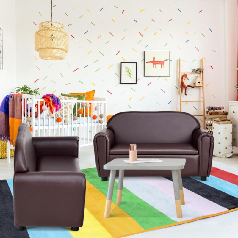 Hivvago Kids Sofa Armrest Chair with Storage Function