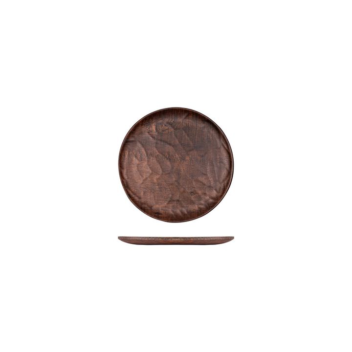 Turgla Composite dia.8.25" Round Brown Composite Plate (Set of 4)