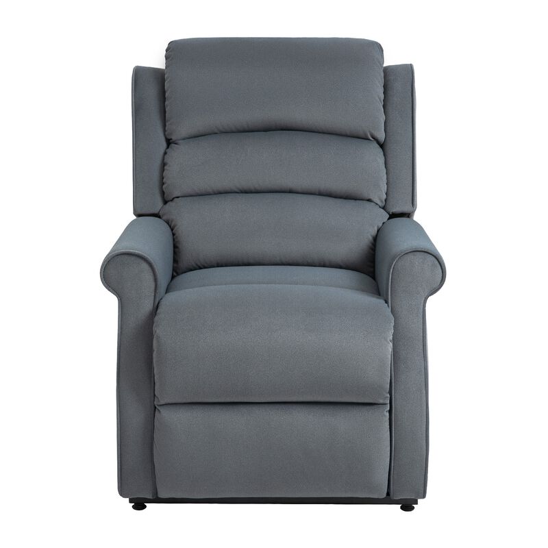 MONDAWE Chenille Fabric Power Lift Recliner Chair for Elderly with 8-Point Massage and Remote Control