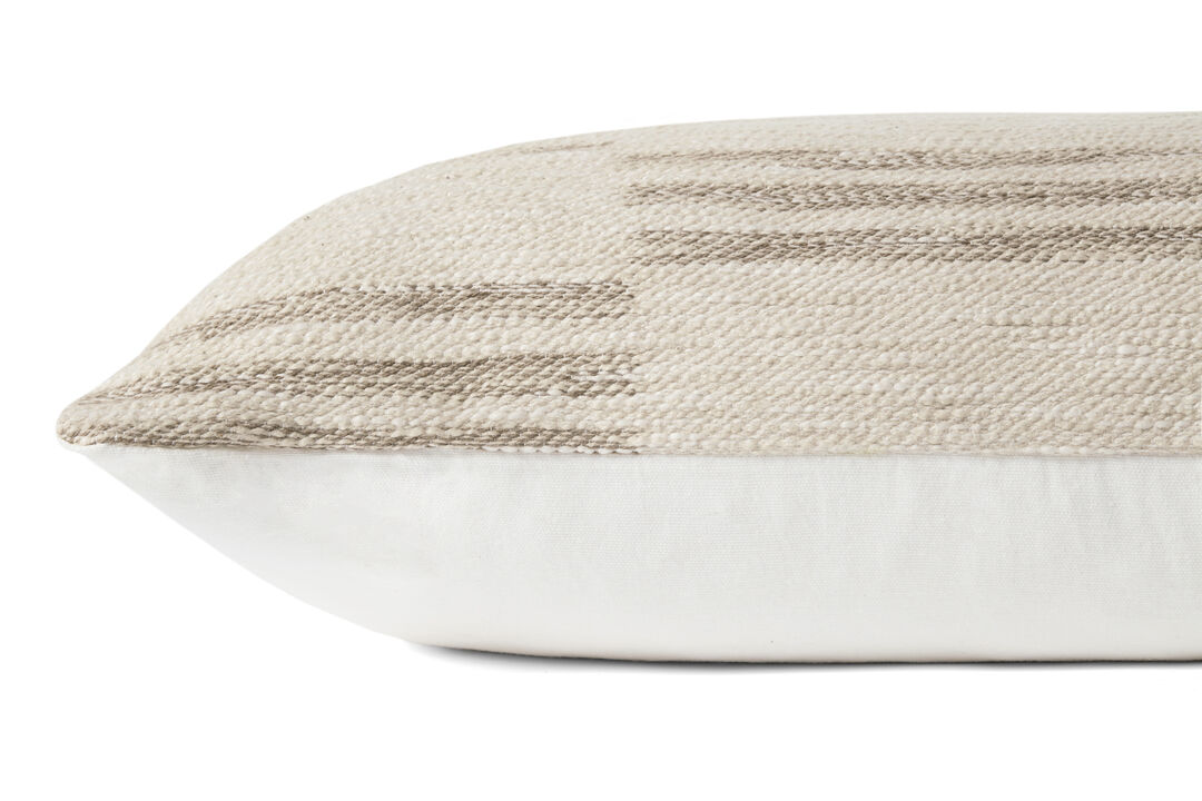 Jay PAL0026 Ivory/Sand 22''x22'' Cover Only by Amber Lewis x Loloi