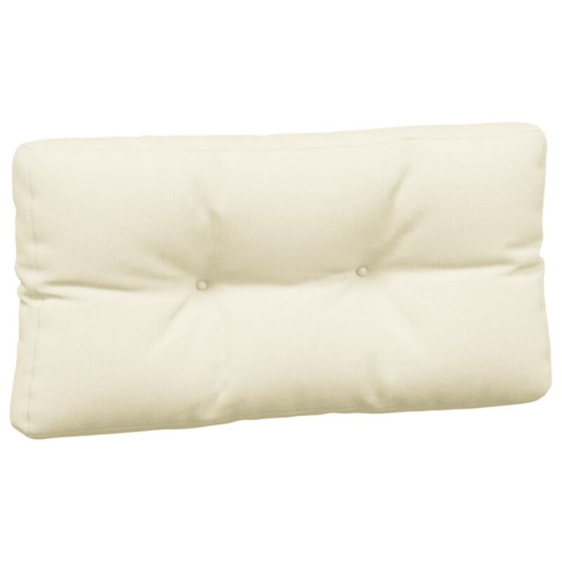 5pc Pallet Cushions For Bench, 47 Inch, Tufted Stitched Cream Fabric - Benzara