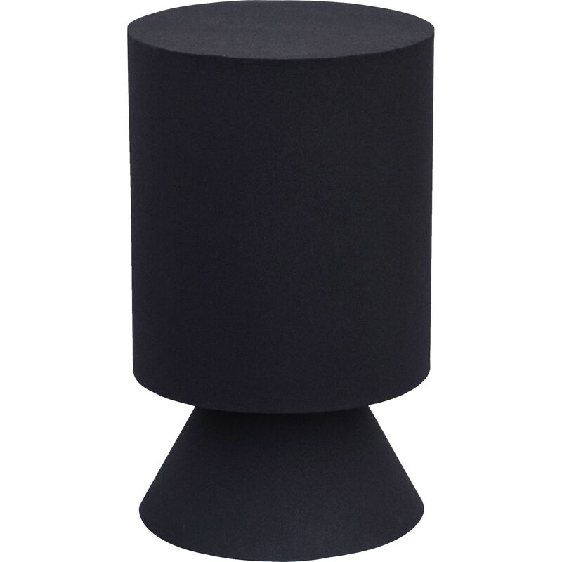 16.5" Matte Black Textured Oloria Stool