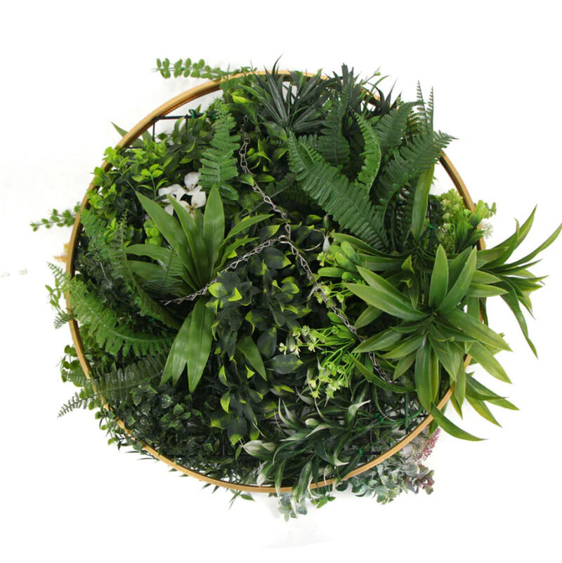 Imitation Premium Gold Artificial Hanging Green Wall Disc 15" (Limited Edition)