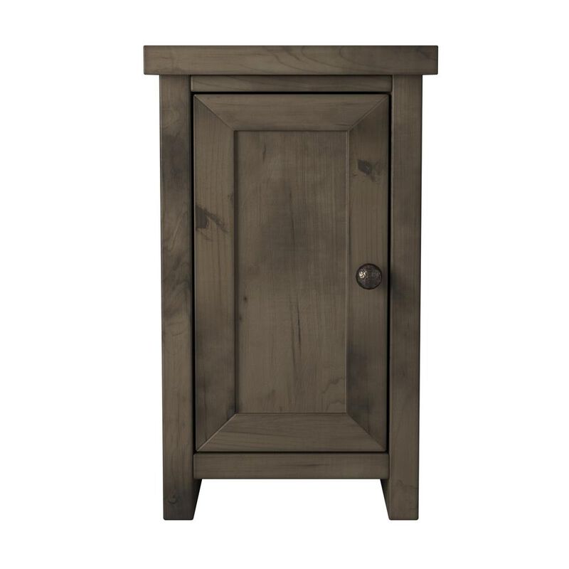 Bridgevine Home Barnwood Finish Solid Wood Side Table
