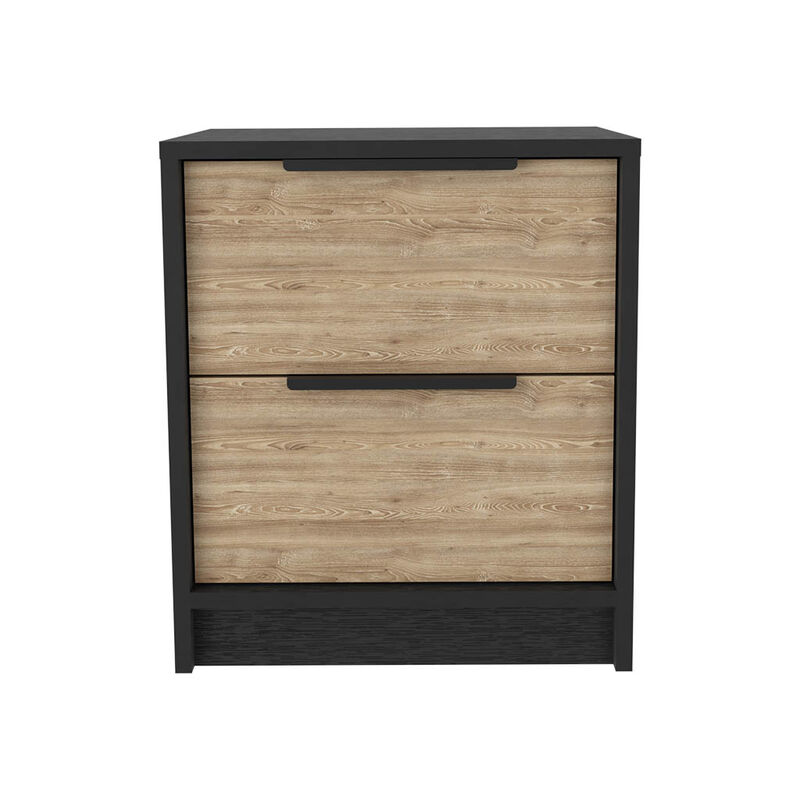 Nightstand Cervants, Bedroom, Black / Pine