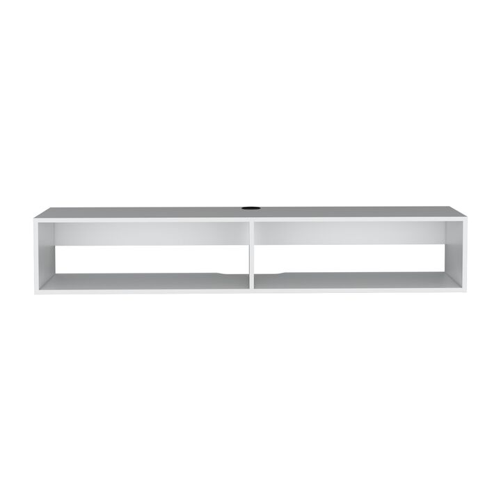 Floating Tv Stand Moore, Living Room, White