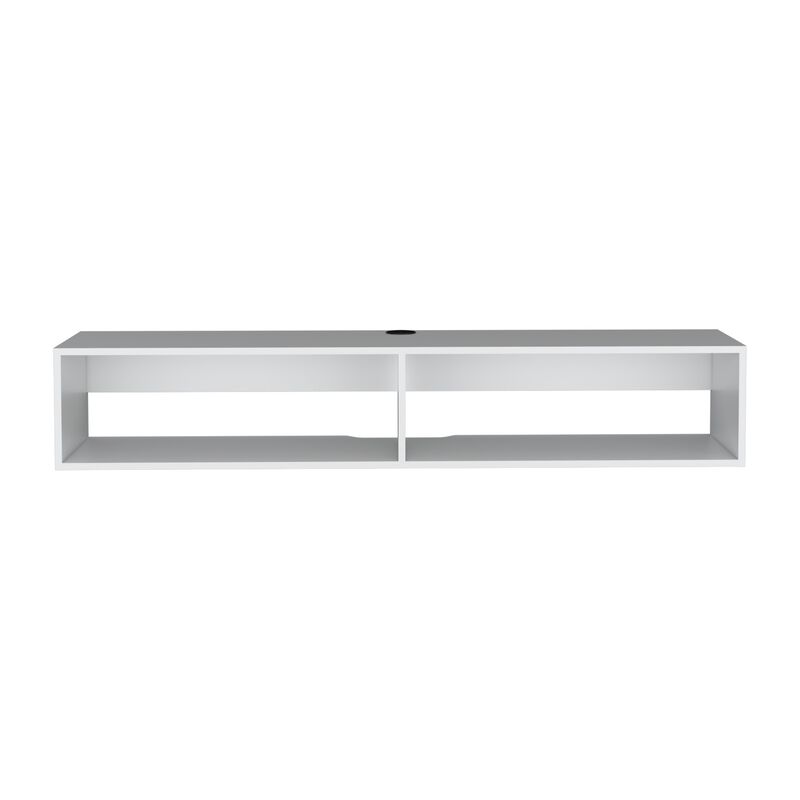 Floating Tv Stand Moore, Living Room, White